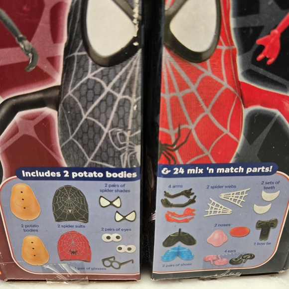 Mr Potato Head Spiderman Spider Spud Collector Set, SpiderMan 3 From 2006, NEW! - Picture 8 of 16
